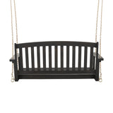 Connor Outdoor Acacia Wood Hanging Porch Swing by Christopher Knight Home