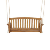 Connor Outdoor Acacia Wood Hanging Porch Swing by Christopher Knight Home