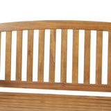 Connor Outdoor Acacia Wood Hanging Porch Swing by Christopher Knight Home
