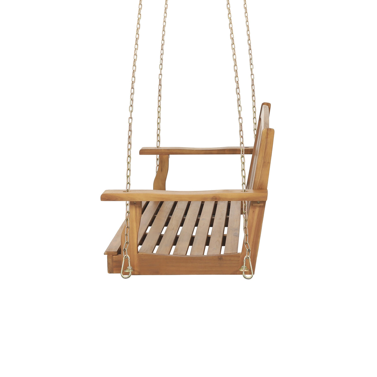 Connor Outdoor Acacia Wood Hanging Porch Swing by Christopher Knight Home