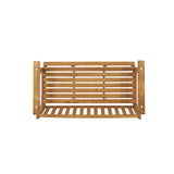 Connor Outdoor Acacia Wood Hanging Porch Swing by Christopher Knight Home