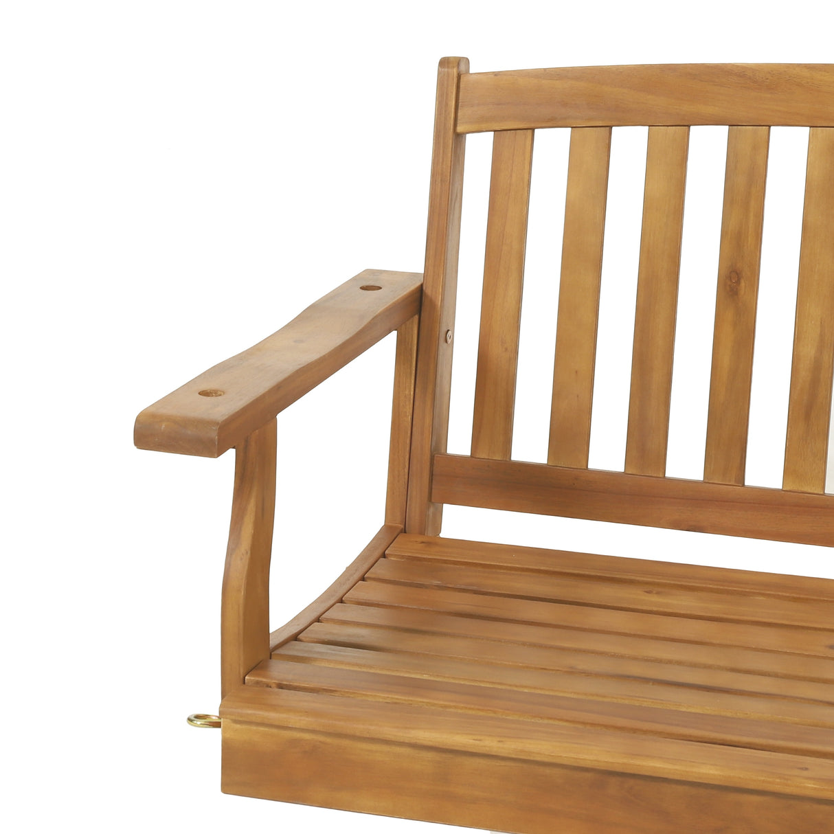 Connor Outdoor Acacia Wood Hanging Porch Swing by Christopher Knight Home