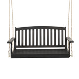 Connor Outdoor Acacia Wood Hanging Porch Swing by Christopher Knight Home