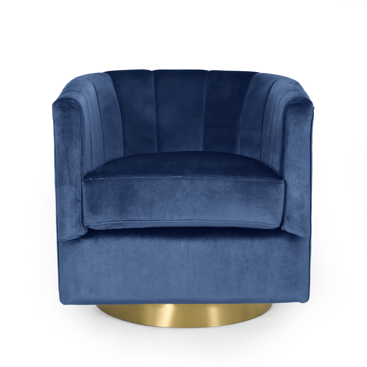 Conrail Glam Velvet Swivel Club Chair by Christopher Knight Home - 25.50" L x 24.75" W x 24.50" H