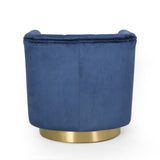 Conrail Glam Velvet Swivel Club Chair by Christopher Knight Home - 25.50" L x 24.75" W x 24.50" H