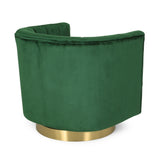 Conrail Glam Velvet Swivel Club Chair by Christopher Knight Home - 25.50" L x 24.75" W x 24.50" H