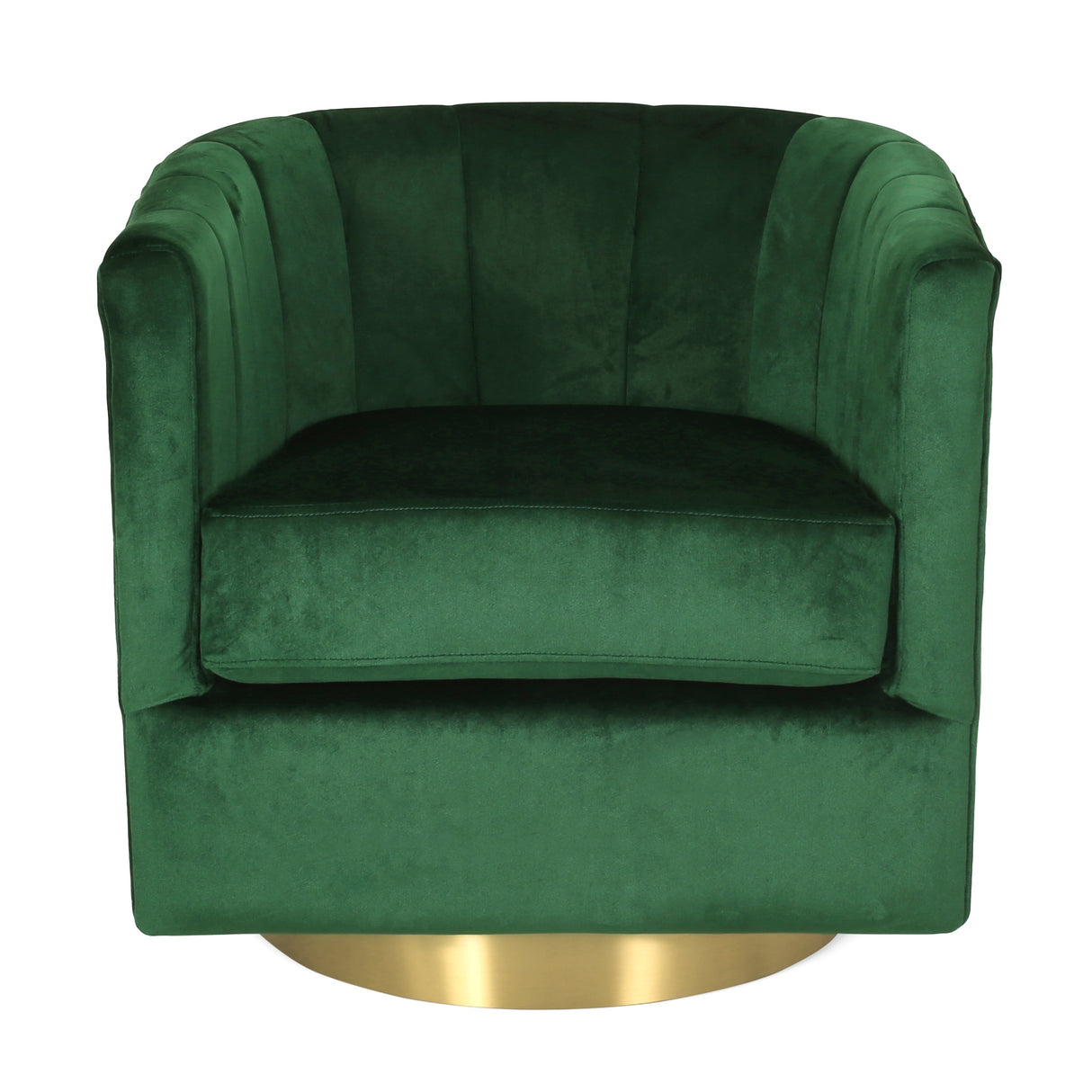 Conrail Glam Velvet Swivel Club Chair by Christopher Knight Home - 25.50" L x 24.75" W x 24.50" H