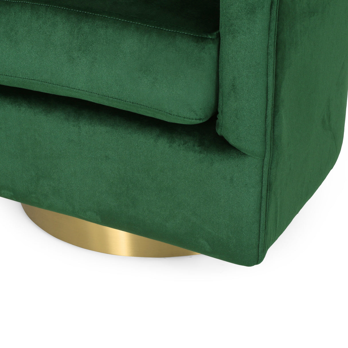 Conrail Glam Velvet Swivel Club Chair by Christopher Knight Home - 25.50" L x 24.75" W x 24.50" H