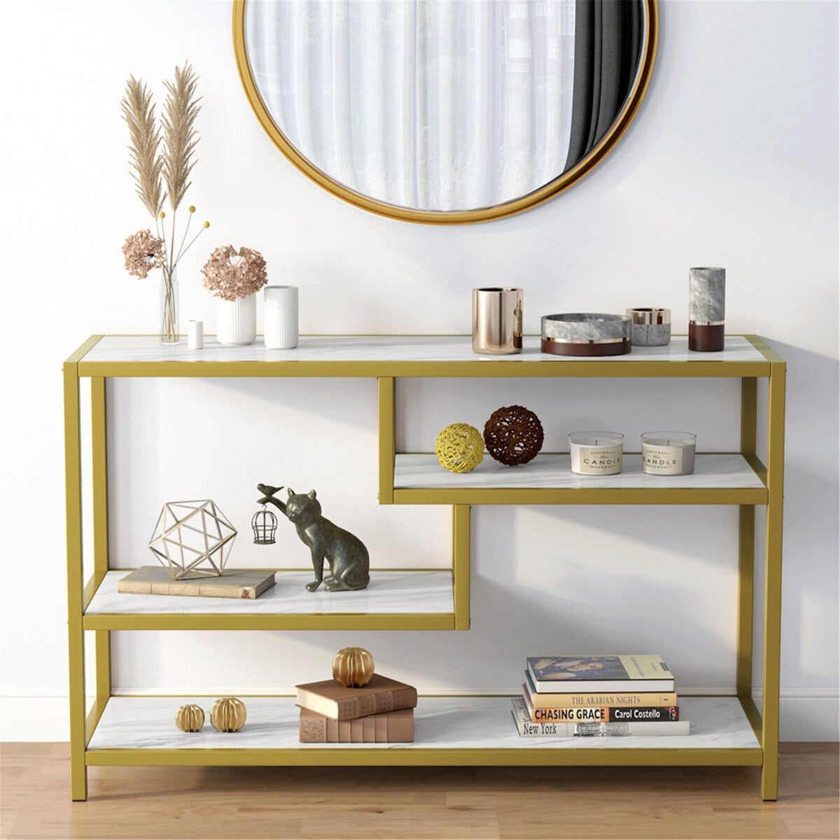 Console Table for Entryway, 3-Tier Sofa Entry Table