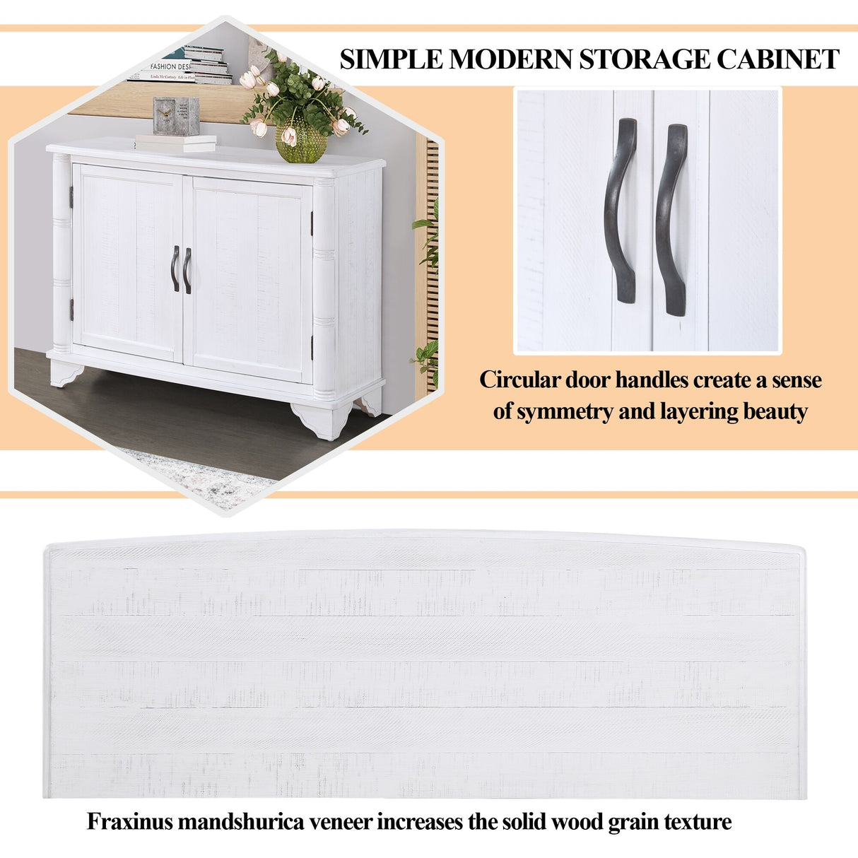 Console Table with Storage Shelf