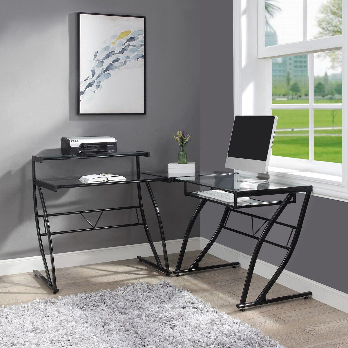 Constellation L Shaped Home Office Gaming Editing Desk