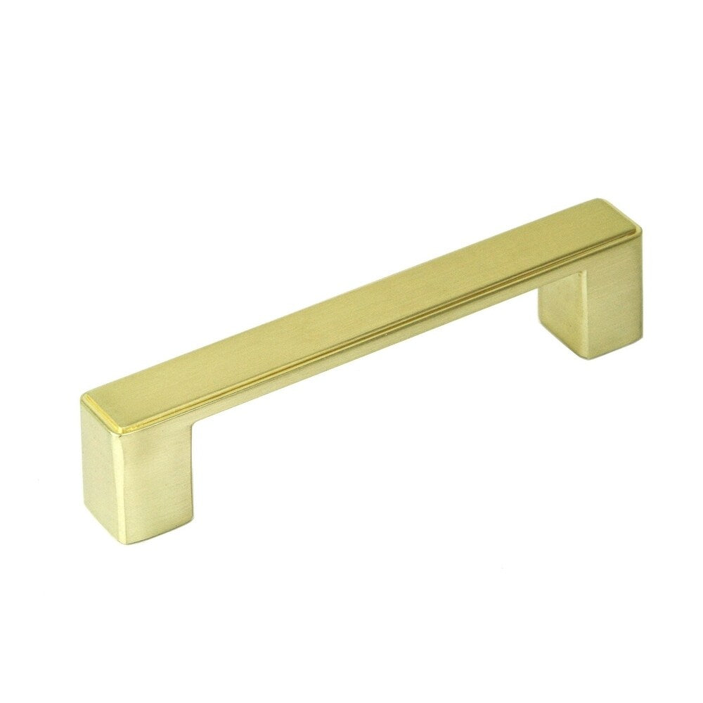 Contemporary 4.5-inch Nepoli Champagne Gold Finish Square Cabinet Bar Pull Handle (Case of 4) - Champagne Gold