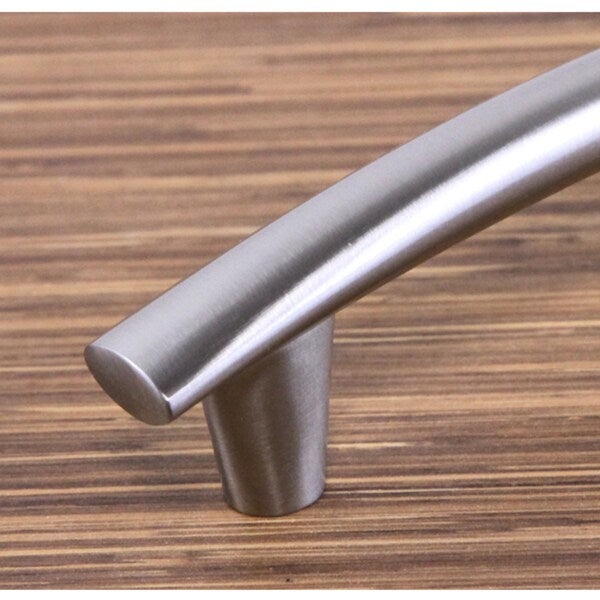 Contemporary Round Arch Design Stainless Steel Finish 6.5-inch Cabinet Bar Pull Handle (Case of 15)