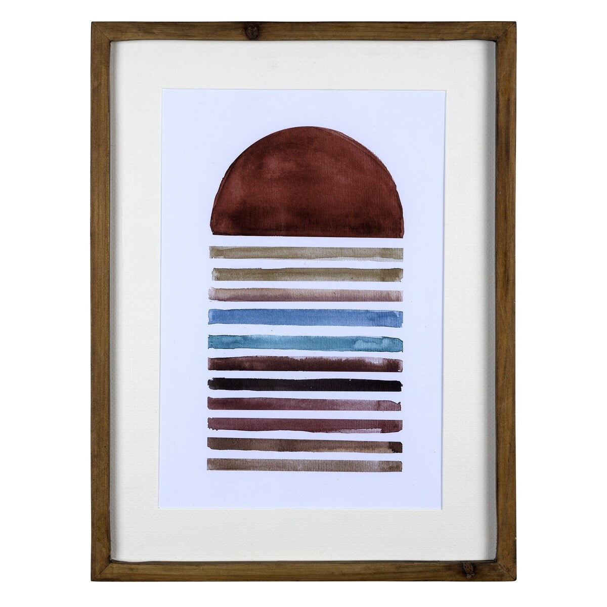 Contemporary Abstract Art Wall Frame Décor - 15.75" H x 11.81" W x 0.98" D