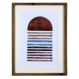 Contemporary Abstract Art Wall Frame Décor - 15.75" H x 11.81" W x 0.98" D