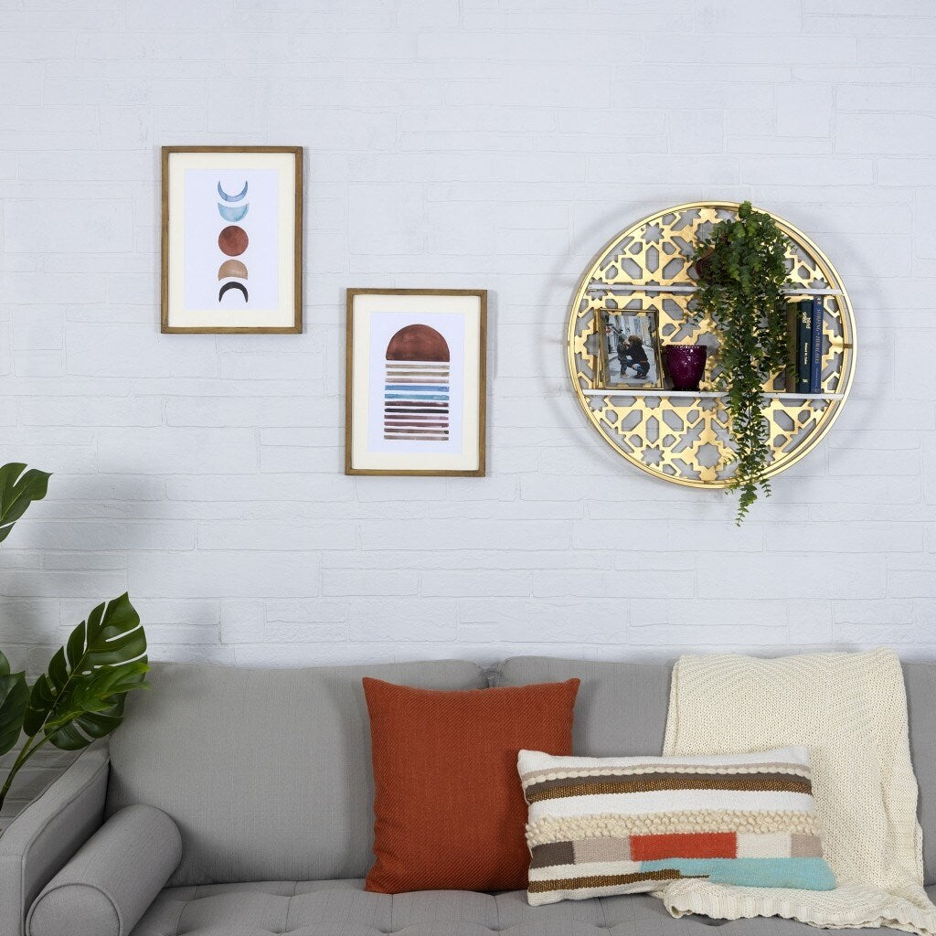 Contemporary Abstract Art Wall Frame Décor - 15.75" H x 11.81" W x 0.98" D