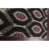 Contemporary Abstract Oriental Area Rug Hand-tufted Wool Carpet - 5'0" x 8'0"