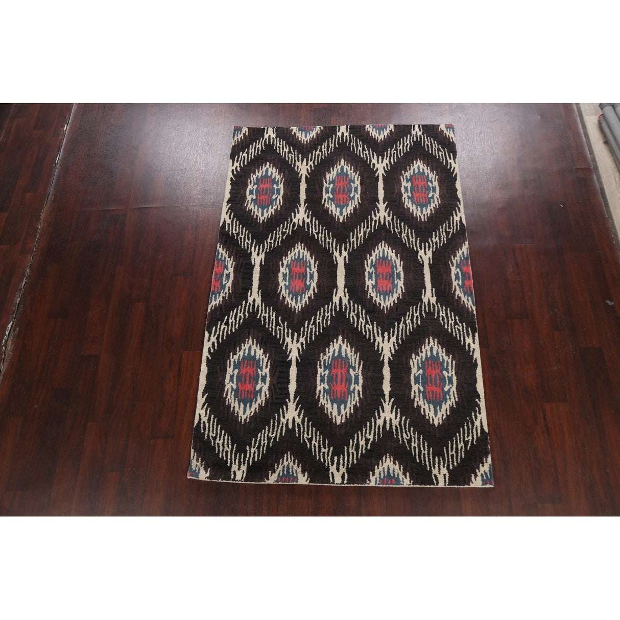 Contemporary Abstract Oriental Area Rug Hand-tufted Wool Carpet - 5'0" x 8'0"