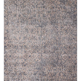 Contemporary Abstract Square Area Rug Hand-Knotted Wool Carpet - 5'2" X 4'11"