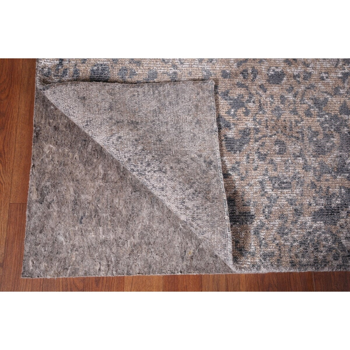 Contemporary Abstract Square Area Rug Hand-Knotted Wool Carpet - 5'2" X 4'11"