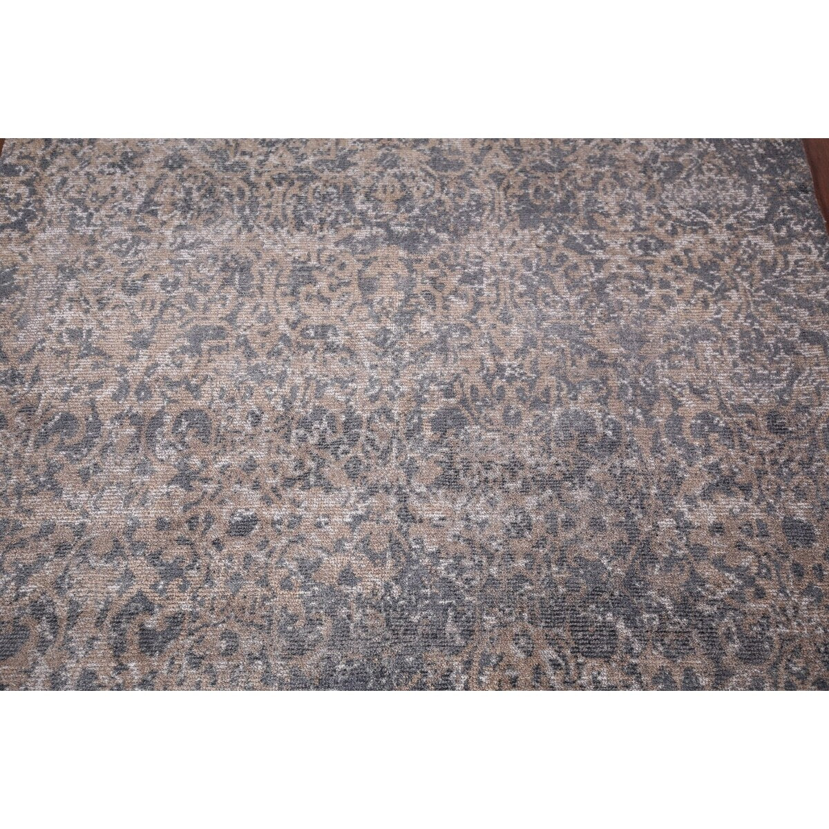 Contemporary Abstract Square Area Rug Hand-Knotted Wool Carpet - 5'2" X 4'11"