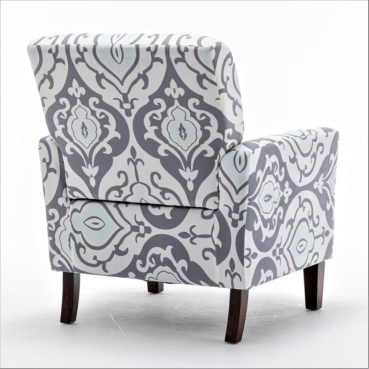 Contemporary Accent Arm Chair with Birch Wood Frame and Microfiber Upholstery