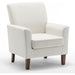 Contemporary Accent Arm Chair with Birch Wood Frame and Microfiber Upholstery