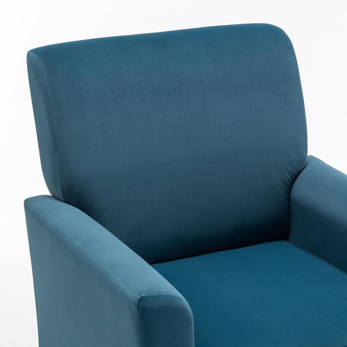 Contemporary Accent Arm Chair with Birch Wood Frame and Microfiber Upholstery