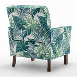 Contemporary Accent Arm Chair with Birch Wood Frame and Microfiber Upholstery