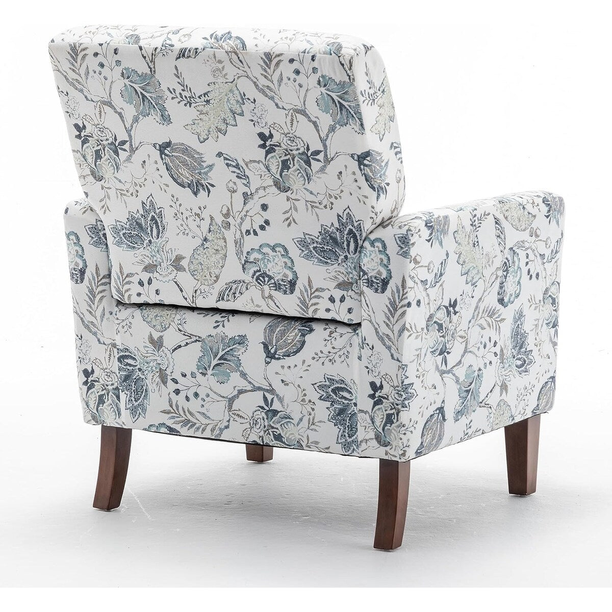 Contemporary Accent Arm Chair with Birch Wood Frame and Microfiber Upholstery