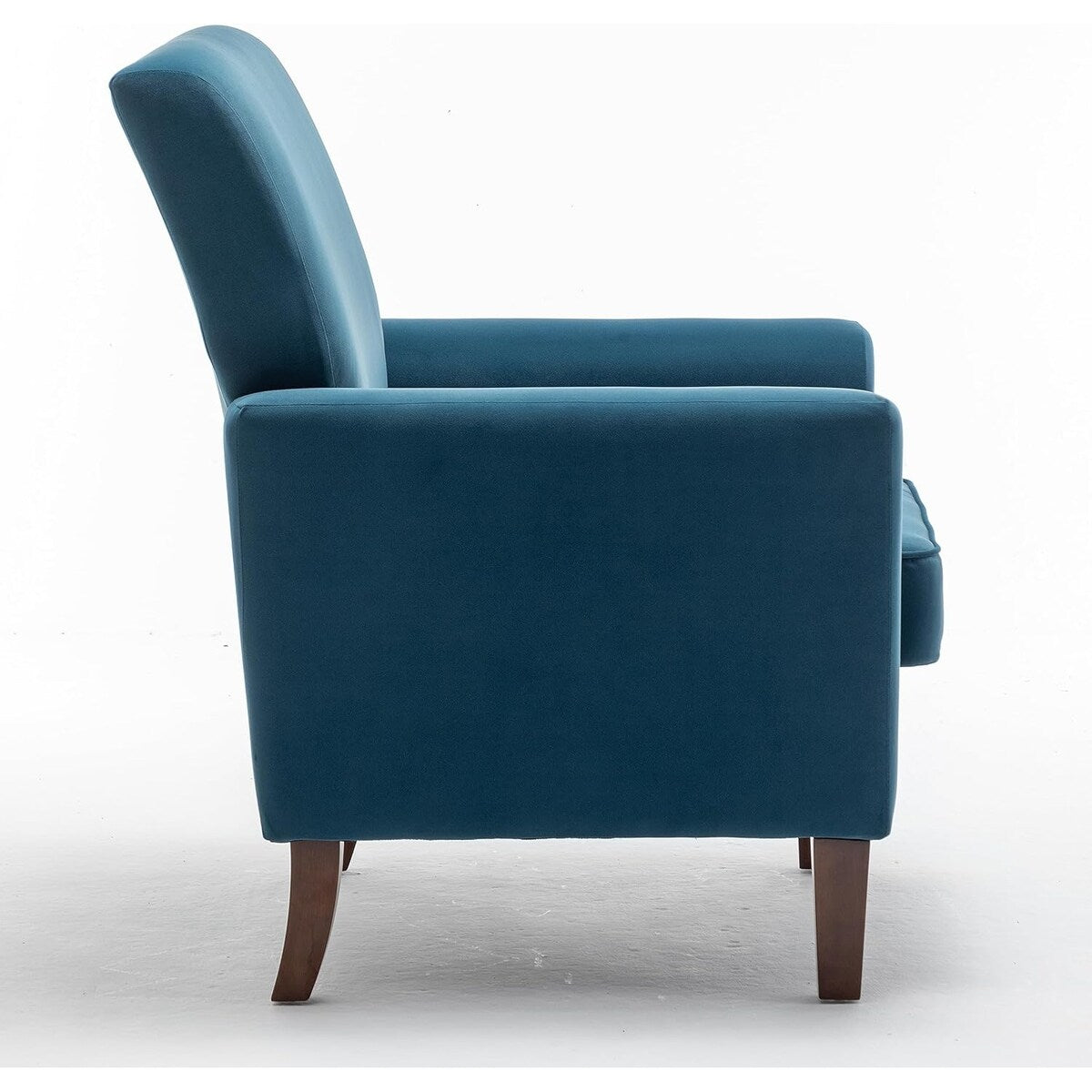 Contemporary Accent Arm Chair with Birch Wood Frame and Microfiber Upholstery