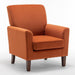 Contemporary Accent Arm Chair with Birch Wood Frame and Microfiber Upholstery
