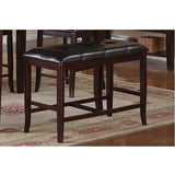Contemporary Bench Faux Leather Seat By Avery Oaks Furniture