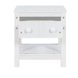 Contemporary Brushed Wooden Nightstand with Drawer and Shelf - Sleek Bedside Table Set for Clutter-Free Storage in Any Room