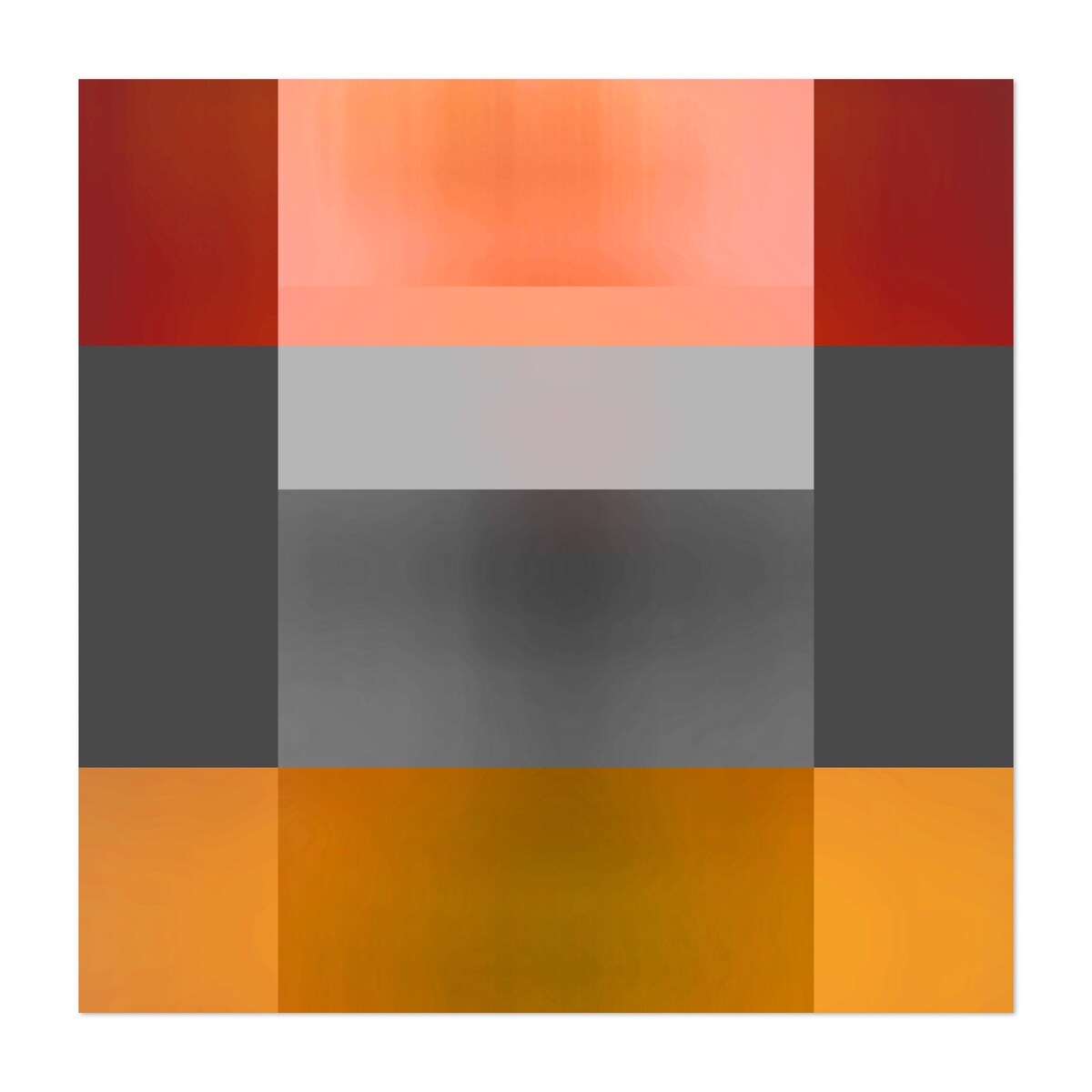Contemporary Color Flow Gradient Geometric Painting Art Print/Poster