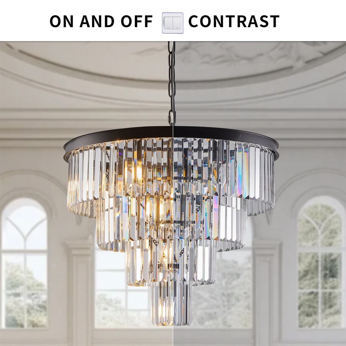 Contemporary Crystal Modern Chandelier