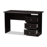 Contemporary Dark Brown Desk by Baxton Studio