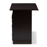 Contemporary Dark Brown Desk by Baxton Studio
