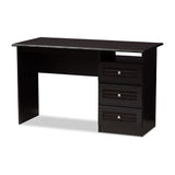 Contemporary Dark Brown Desk by Baxton Studio