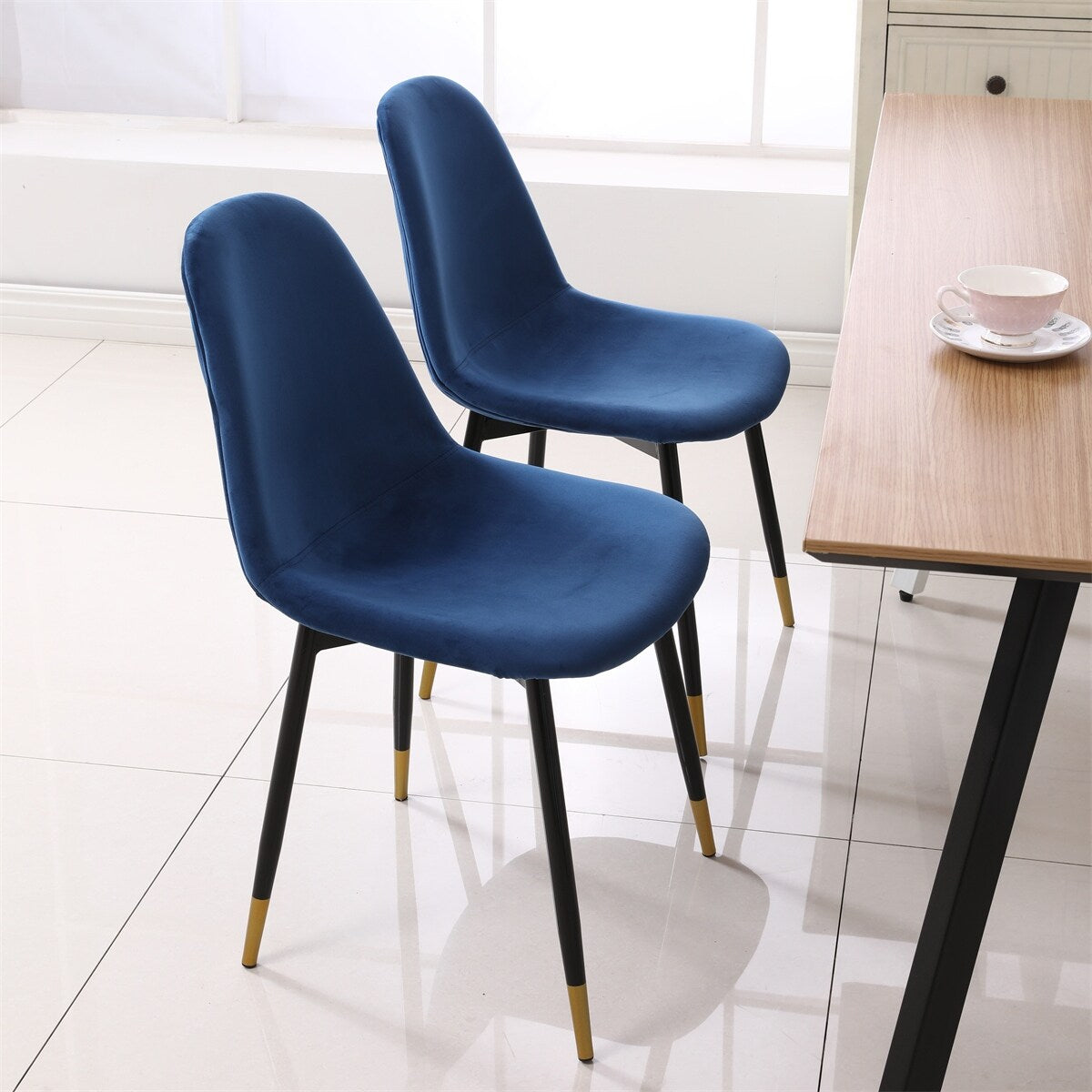 Contemporary Fabric Dining Chairs,Set of 4