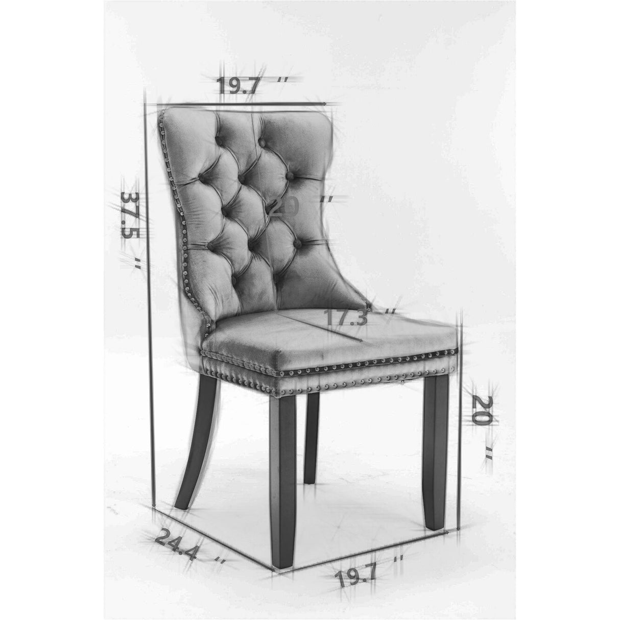 Contemporary Flax Upholstered Linen Dining Chair