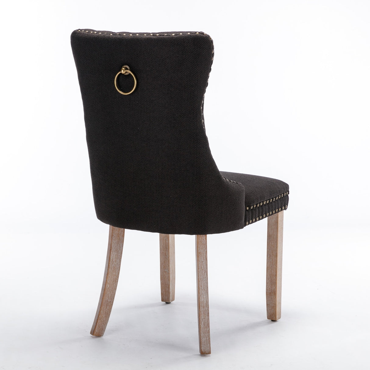 Contemporary Flax Upholstered Linen Dining Chair