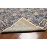 Contemporary Floral Grey/Taupe/Brown Wool Hand-hooked Oriental Area Rug (8' x 10') - Taupe/Grey - 8' x 10'