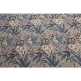 Contemporary Floral Grey/Taupe/Brown Wool Hand-hooked Oriental Area Rug (8' x 10') - Taupe/Grey - 8' x 10'