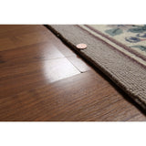 Contemporary Floral Grey/Taupe/Brown Wool Hand-hooked Oriental Area Rug (8' x 10') - Taupe/Grey - 8' x 10'