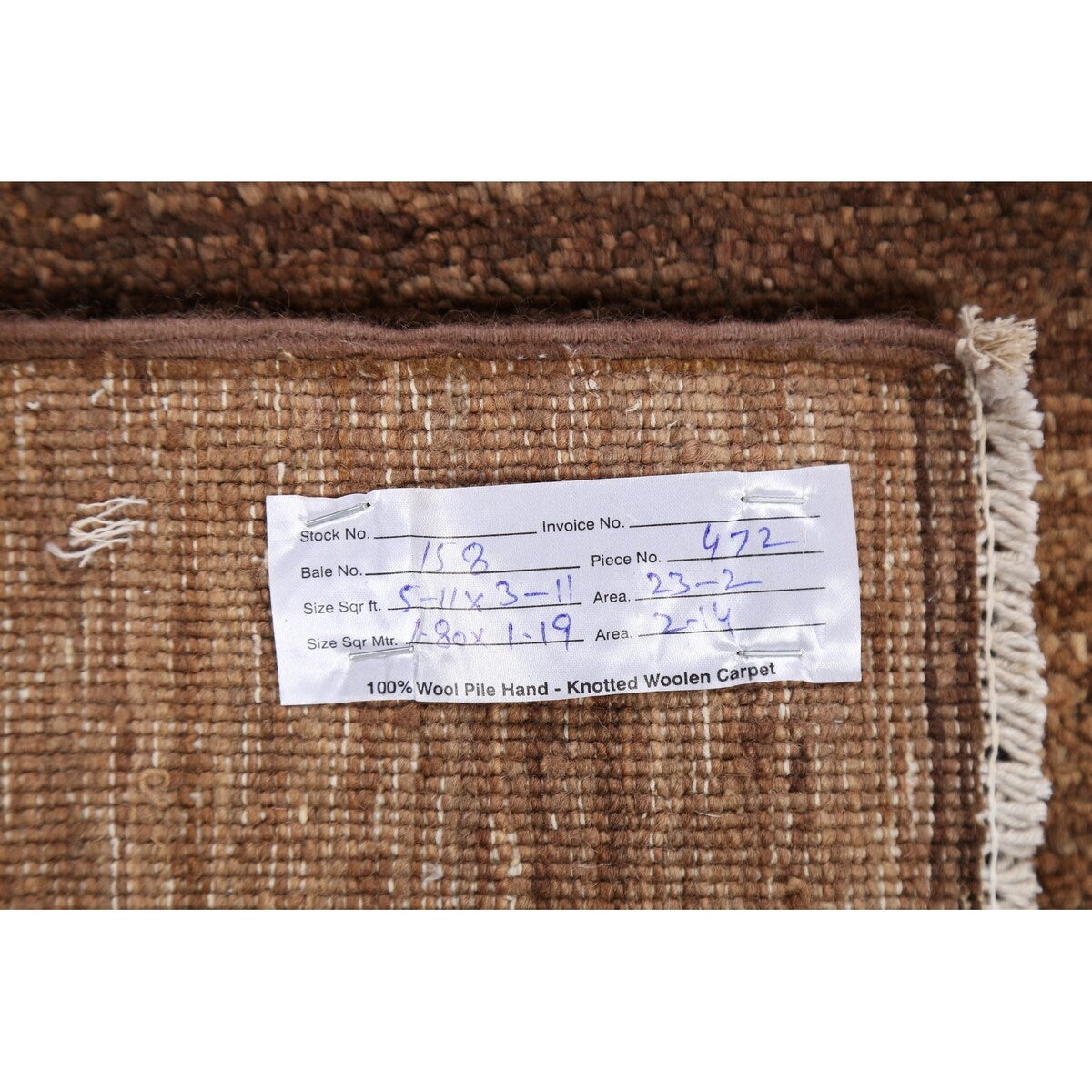 Contemporary Gabbeh Kashkoli Oriental Wool Area Rug Hand-knotted - 3'11" x 5'11"