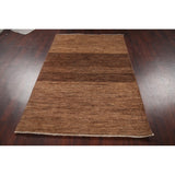 Contemporary Gabbeh Kashkoli Oriental Wool Area Rug Hand-knotted - 3'11" x 5'11"