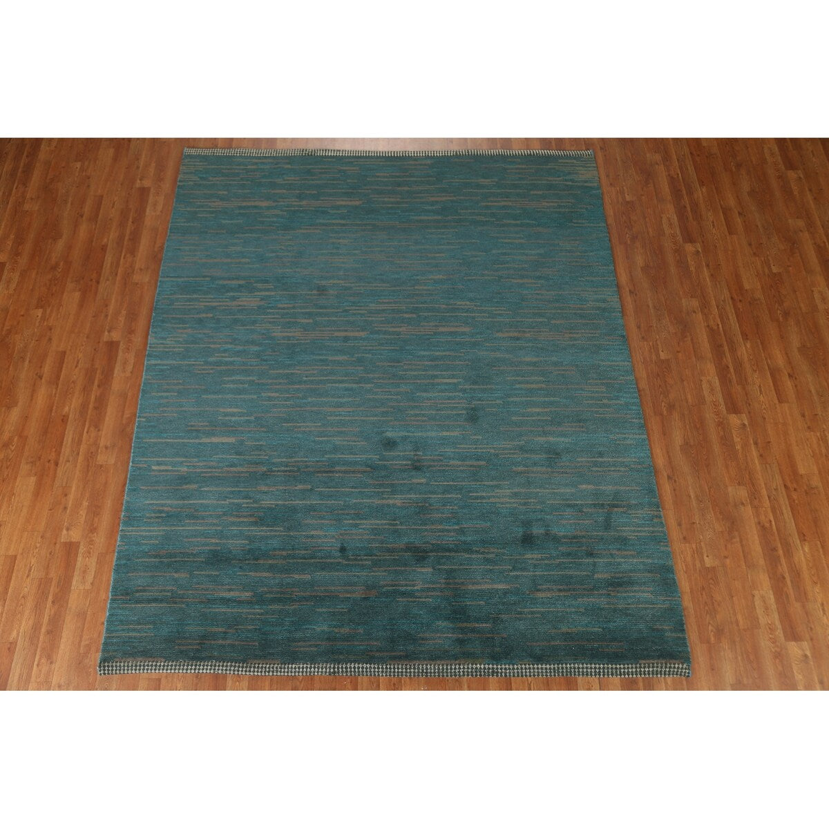 Contemporary Gabbeh Oriental Area Rug Hand-knotted Wool Carpet - 7'6" x 9'2"