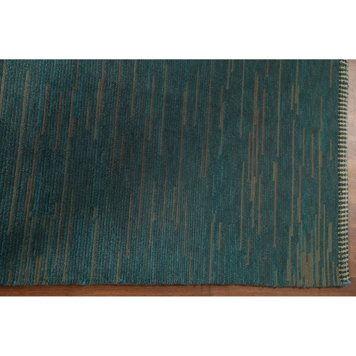 Contemporary Gabbeh Oriental Area Rug Hand-knotted Wool Carpet - 7'6" x 9'2"