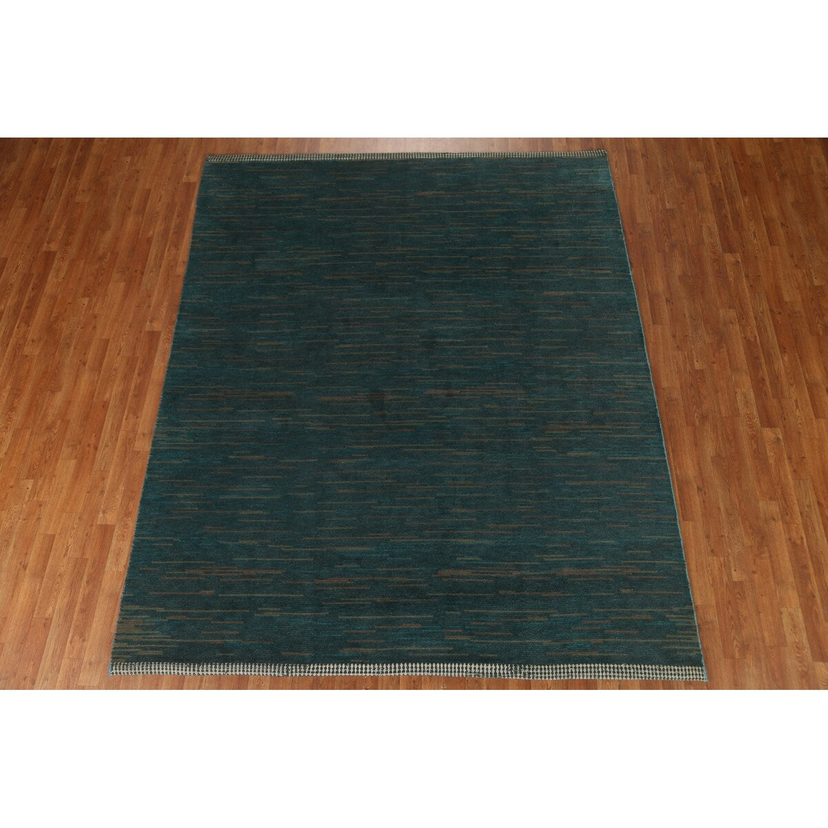 Contemporary Gabbeh Oriental Area Rug Hand-knotted Wool Carpet - 7'6" x 9'2"
